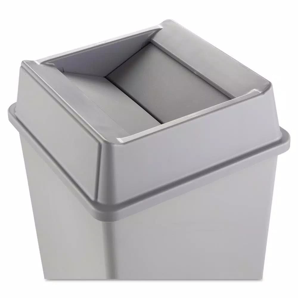 Rubbermaid Commercial Products Rubbermaid Commercial Untouchable Replacement Swing Top Lid, Grey, Square