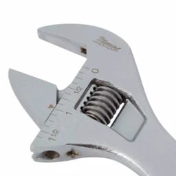Milwaukee 8 in. Wide Jaw Adjustable Wrench, Chrome-Plated Steel, 48-22-7508 thumbnail 3