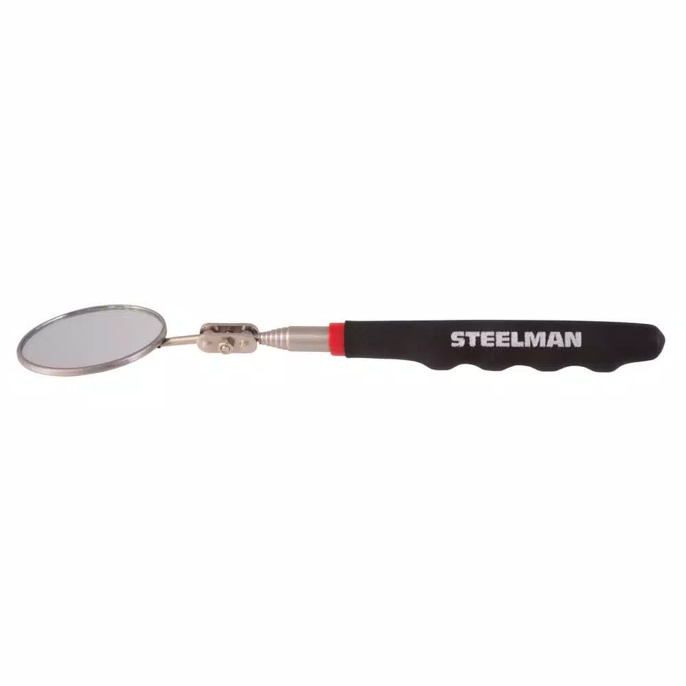 Steelman 36 in. Telescoping Round Inspection Mirror with 360° Articulating Head