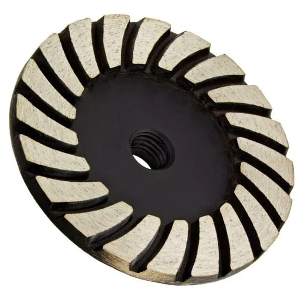 Archer USA Archer PRO 4 in. Turbo Diamond Grinding Wheel, 5/8 in.-11 Thread, Fine Grit for Stone and Concrete