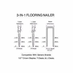 Husky 3-in-1 Pneumatic Flooring Nailer and Stapler, 15.5 and 16 Gauge, 2 in. thumbnail 7