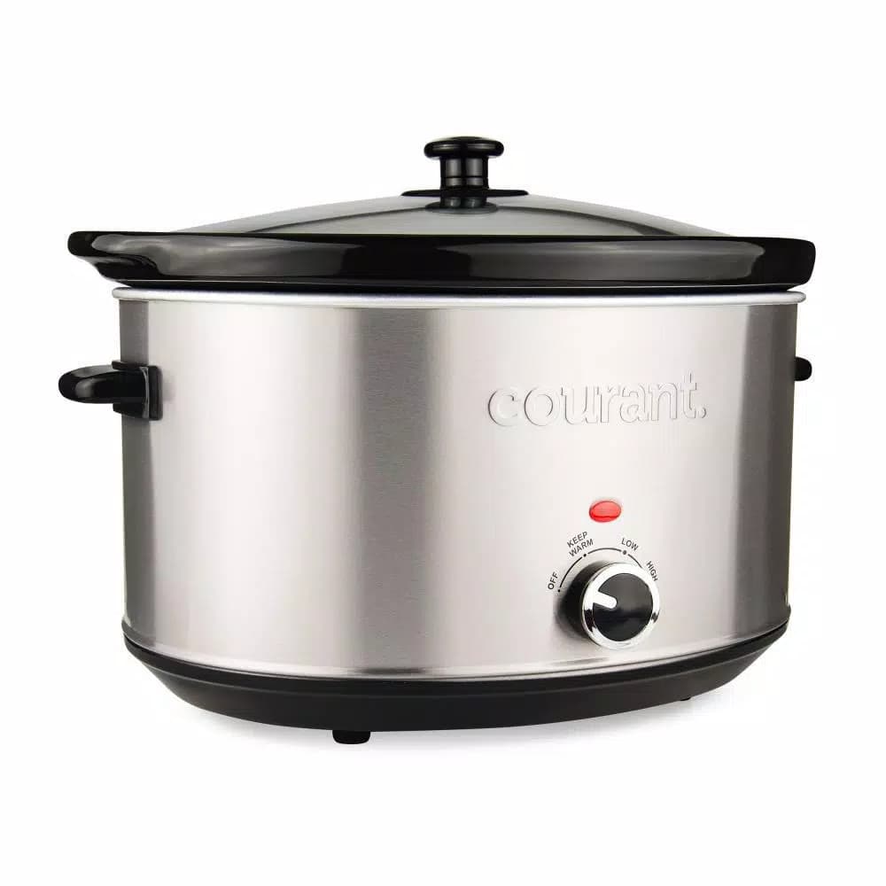 Courant 8.5 Qt. Stainless Steel Slow Cooker with Temperature Settings