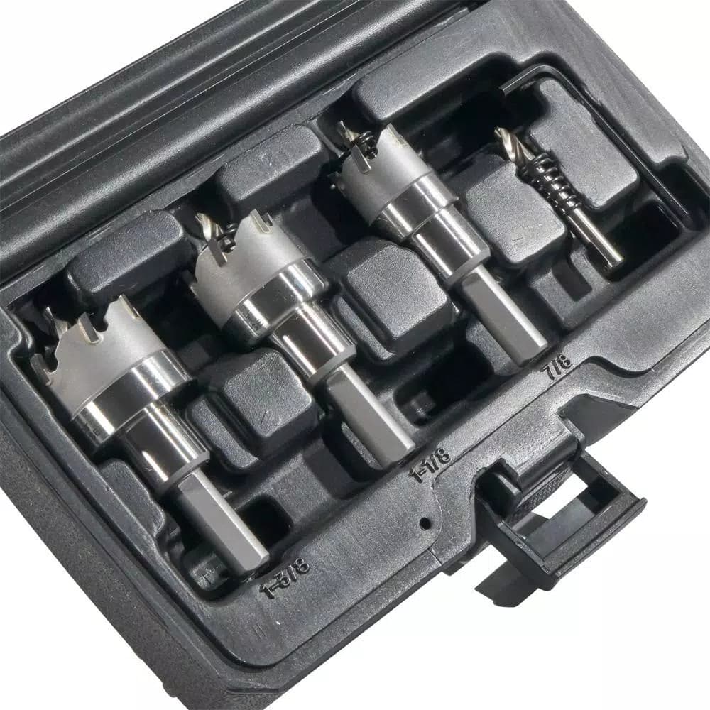 Klein Tools 4-Piece Carbide-Tipped Hole Cutter Set with Heavy Duty Carrying Case