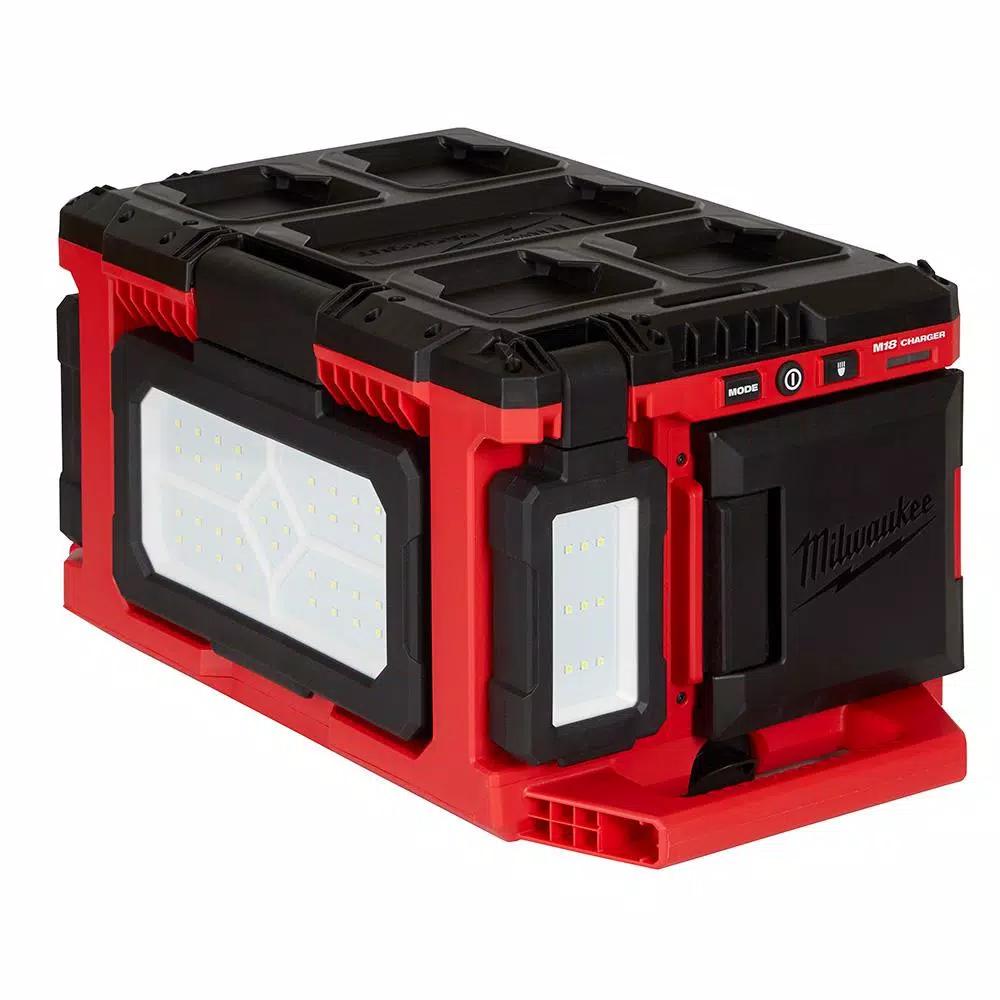 Milwaukee M18 PACKOUT 3000 Lumens LED Light with Built-In Charger