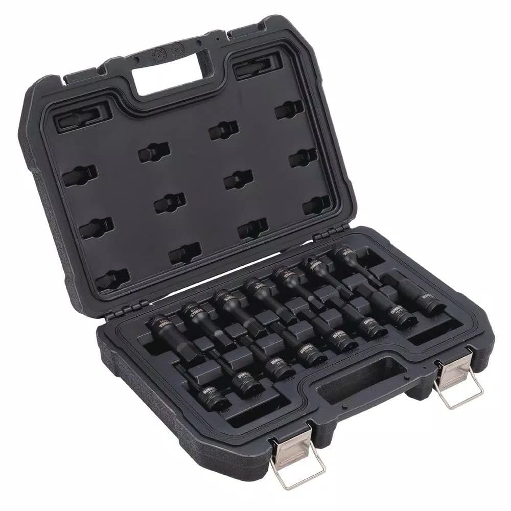 DEWALT 1/2 in. Drive 15-Piece Combination Impact Hex Bit Socket Set