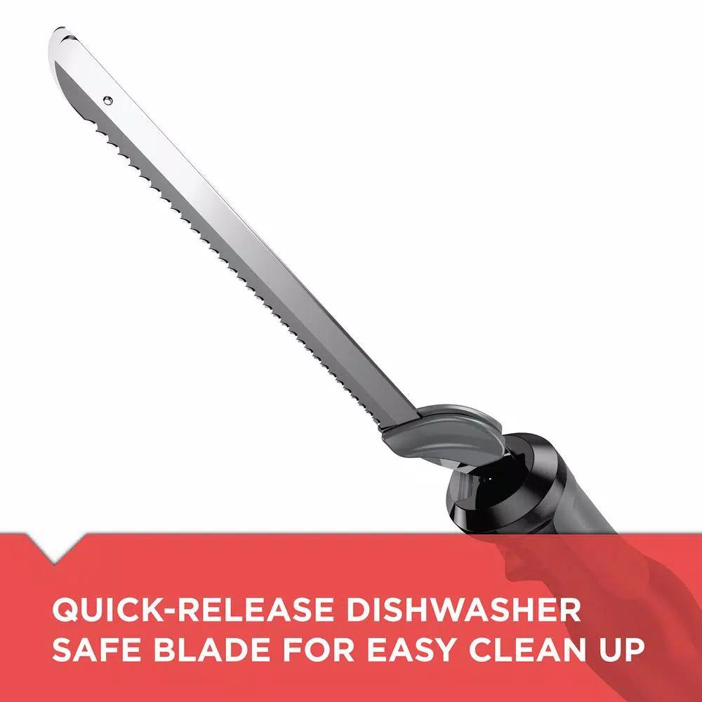BLACK+DECKER 9 in. Comfort Grip Electric Knife, Black