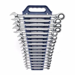 GearWrench 16-Piece Metric Master Combination Ratcheting Wrench Set thumbnail 1