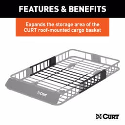 CURT 18117 Roof Cargo Basket Extension for 18115 Cargo Carrier thumbnail 4