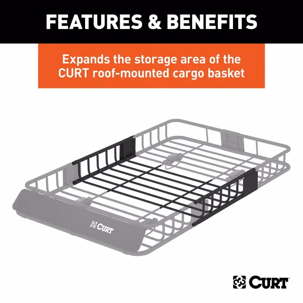 CURT 18117 Roof Cargo Basket Extension for 18115 Cargo Carrier