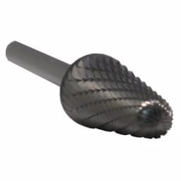 Drill America 1/2 in. x 1-1/8 in. Cone Solid Carbide Burr Rotary File Bit, 1/4 in. Shank thumbnail 2