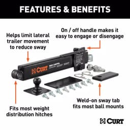 CURT Sway Control Kit for Trailer Hitches thumbnail 2