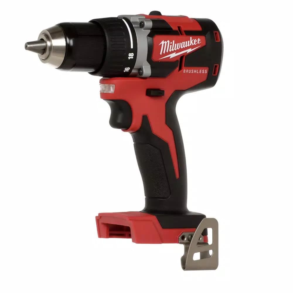 Milwaukee M18 18V Brushless Cordless 1/2 in. Compact Drill/Driver (Tool-Only)