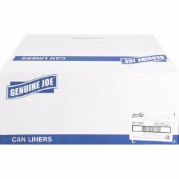 Genuine Joe 33 Gallon High-Density Can Liners, Clear, 500 Count thumbnail 2
