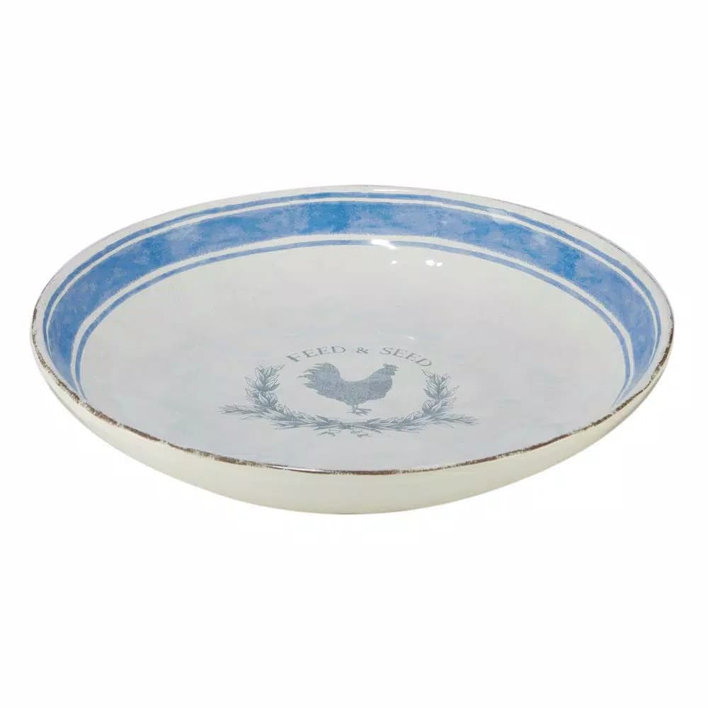 Certified International Urban Farmhouse Ceramic 13 in. Multi-Colored Serving and Pasta Bowl