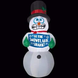 Home Accents Holiday 6 ft. Pre-Lit Animated Shivering Snowman Airblown Inflatable Holiday Decoration thumbnail 6