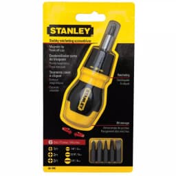 Stanley 6-in-1 Ratcheting Multibit Screwdriver with Chrome Vanadium Bits thumbnail 2
