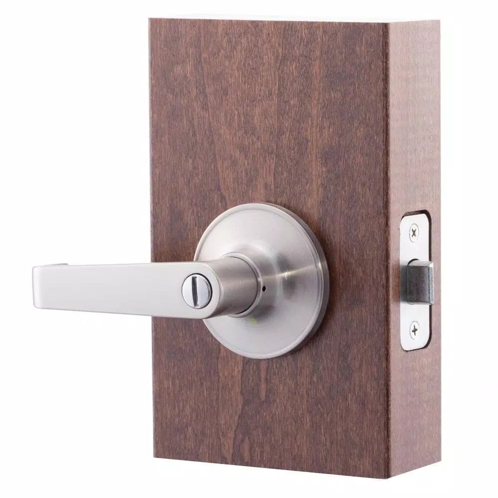 Copper Creek Avery Satin Stainless Steel Privacy Bed/Bath Door Lever