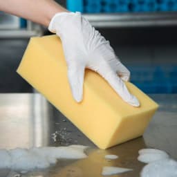 Carlisle Extra Large Synthetic Cleaning Sponge, Yellow, 4.25 x 8.25 in. (Case of 24) thumbnail 2