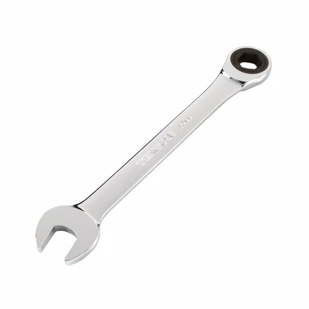 TEKTON 20 mm Ratcheting Combination Wrench, 6-Point Box End, 72-Tooth Gear