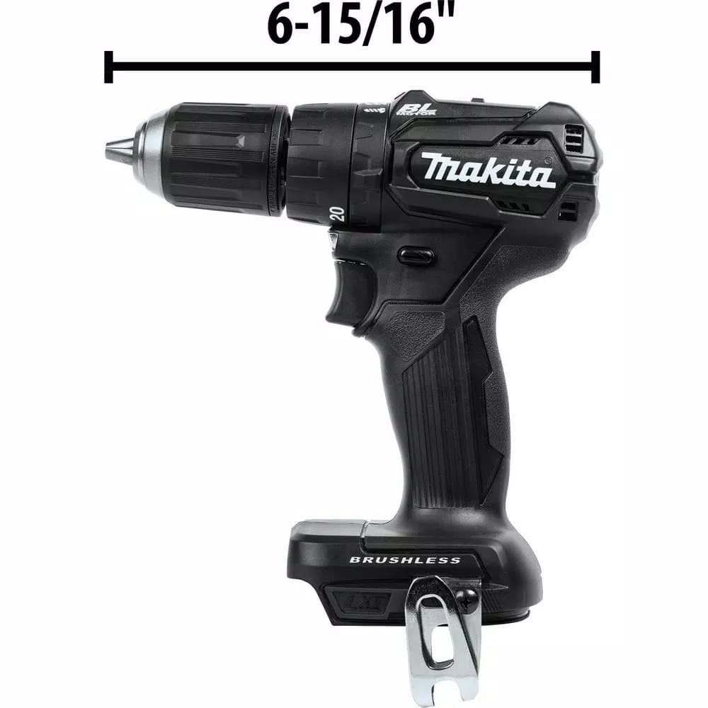Makita 18V LXT Sub-Compact Brushless Cordless Combo Kit: Hammer Drill, Impact Wrench, Circular Saw & 5.0Ah Battery Pack
