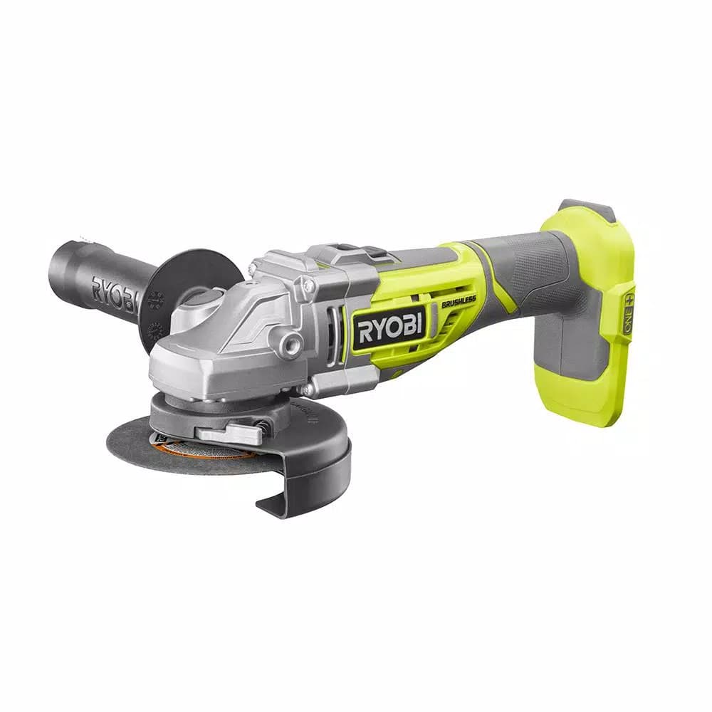 RYOBI 18V ONE+ Brushless 4-1/2 in. Cordless Angle Grinder/Cut-Off Tool (Tool Only)
