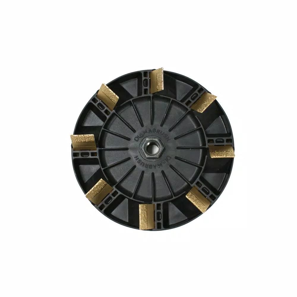 Diamabrush 7 in. Concrete Removal Tool - Abrasive Grinding Attachment for Glues, Epoxies & Coatings