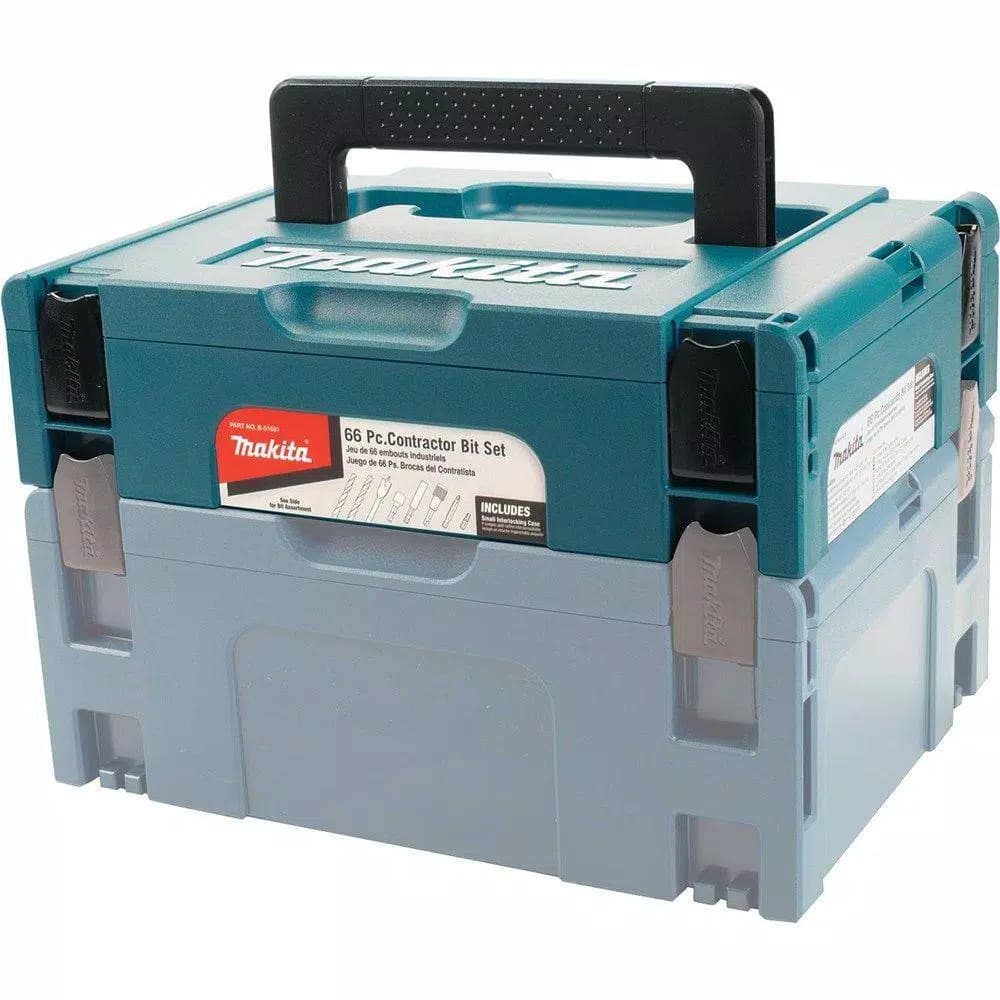 Makita 66-Piece Steel Contractor Bit Set with Modular Storage Case