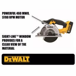 DEWALT DCS373P2 20V MAX Cordless 5-1/2 in. Metal Cutting Circular Saw Kit with (2) 5.0 Ah Batteries thumbnail 2