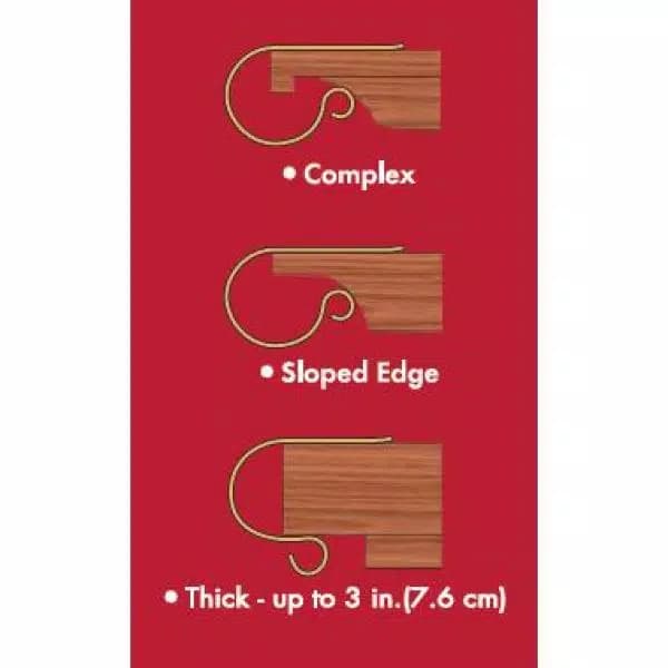 Haute Decor MantleClip Stocking Holder Set with Expandable Rod, Oil-Rubbed Bronze (4-Pack)