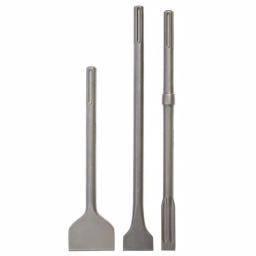 Thinset Removal Bit SDS Max Chisel Set, 3-Piece Tile and Scaling Chisel Set for Rotary or Demo Hammers thumbnail 2