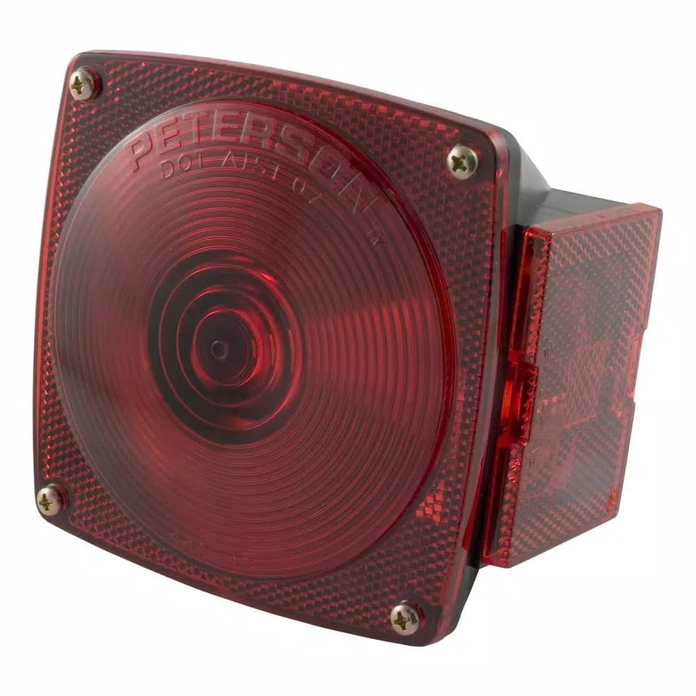 CURT Combination Trailer Light - Passenger Side, Red Lens, No License Plate Illumination