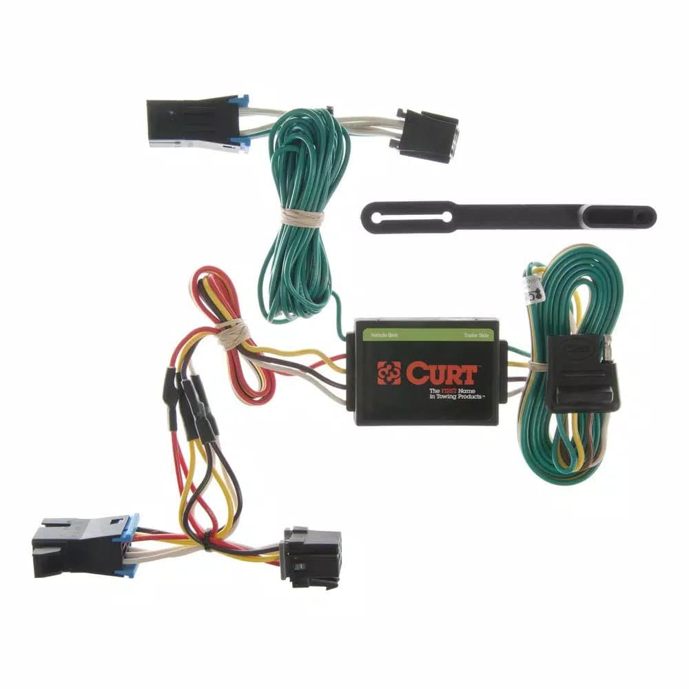 CURT Custom 4-Way Flat Trailer Wiring Harness for Chevrolet Express & GMC Savana 1500 2500 3500
