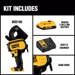 DEWALT 20V MAX Cordless Cable Cutting Tool Kit with 2.0Ah Battery and Charger thumbnail 2