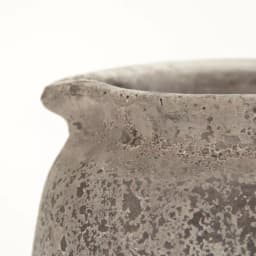Zentique Terracotta Grey Decorative Pitcher Vase - Distressed Ceramic Table Vase thumbnail 4