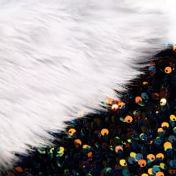 Glitzhome 21 in. Navy Blue Sequin Christmas Stocking with White Faux Fur Cuff thumbnail 3