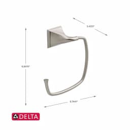 Delta Everly 3-Piece Brushed Nickel Bath Hardware Set with 24 in. Towel Bar thumbnail 6
