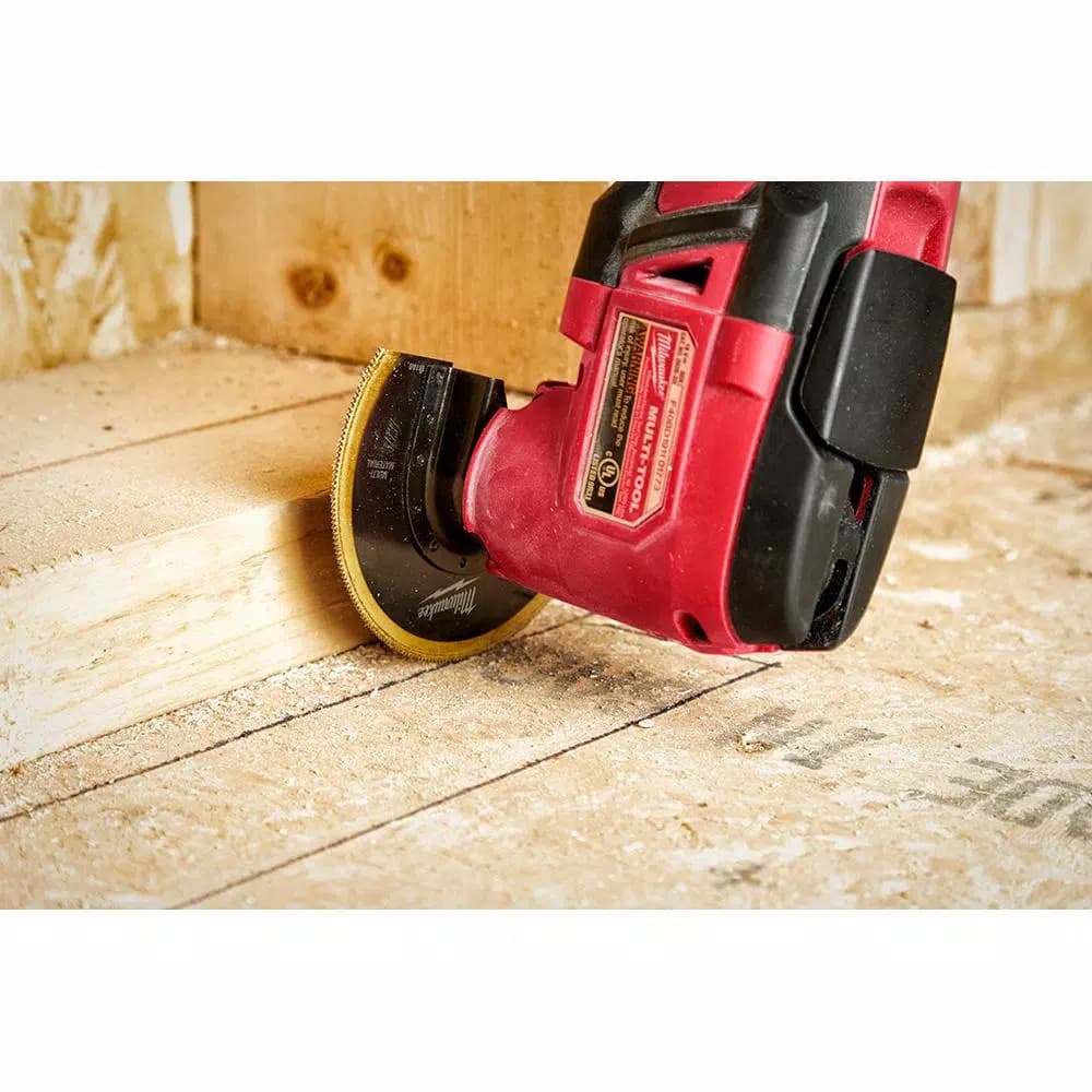 Milwaukee 3-1/2 in. Titanium Enhanced Bi-Metal Segmented Oscillating Multi-Tool Blade