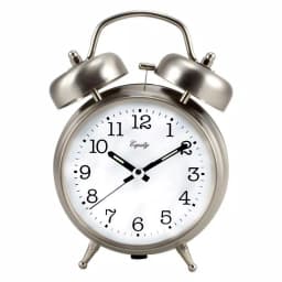 Equity by La Crosse Chrome Metal Twin Bell Analog Quartz Alarm Table Clock with Backlight thumbnail 5
