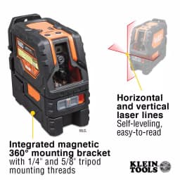 Klein Tools Self-Leveling Cross-Line Laser Level with Plumb Spot thumbnail 3