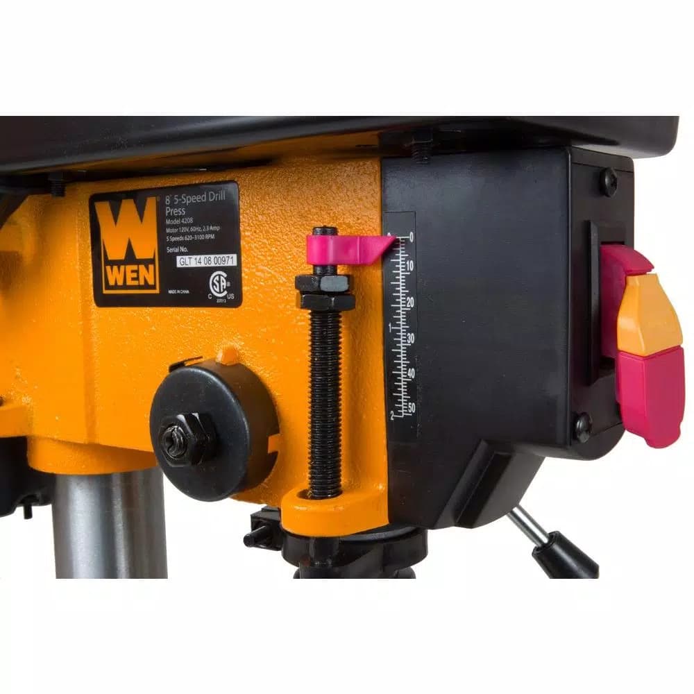 WEN 8 in. 5-Speed Drill Press with 1/2 in. Chuck and 1/3 HP Induction Motor