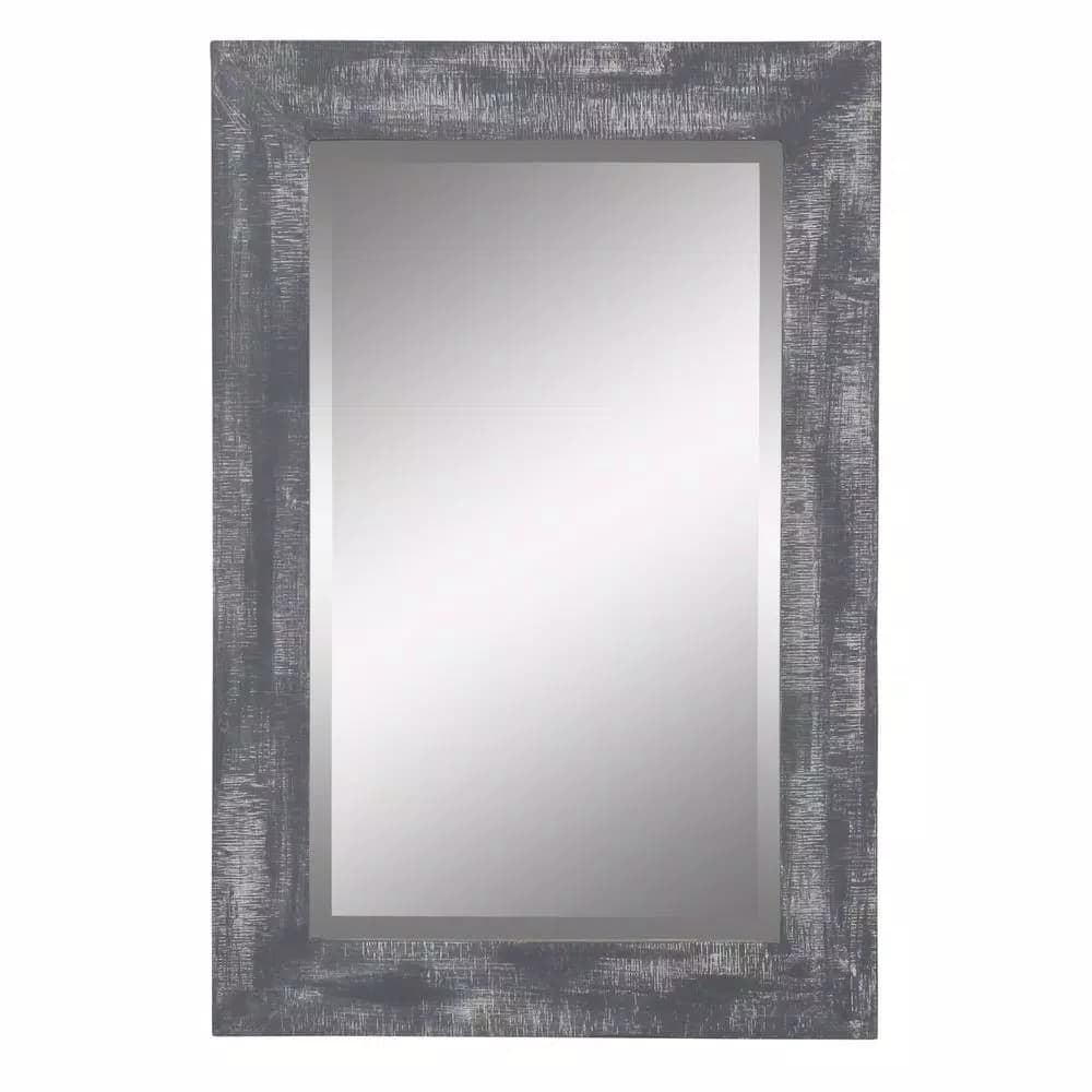 Aspire Home Accents Pueblo Beveled Glass Wall Mirror with Solid Wood Frame, 20 in. x 30 in.