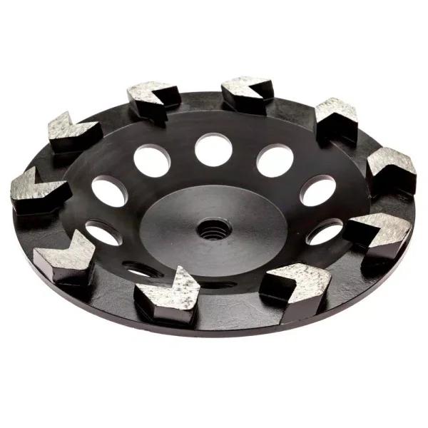 Thinset Removal Bit 7 in. Arrow Diamond Grinding Cup Wheel for Masonry, 5/8-11 in. Arbor