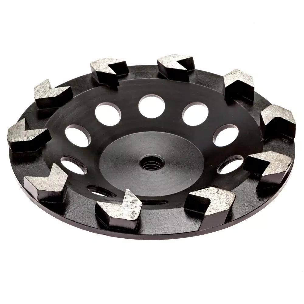 Thinset Removal Bit 7 in. Arrow Diamond Grinding Cup Wheel for Masonry, 5/8-11 in. Arbor