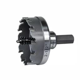 Klein Tools 2-1/2 in. Carbide Hole Cutter with Arbor, Multi-Purpose Hole Saw for Stainless Steel and Metal thumbnail 1