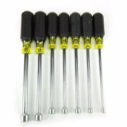 Klein Tools 7-Piece Hollow Shaft Nut Driver Set with Cushion-Grip Handles thumbnail 2
