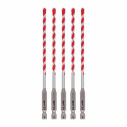 Milwaukee SHOCKWAVE 3/16 in. Carbide Hammer Drill Bits, 5-Pack thumbnail 8