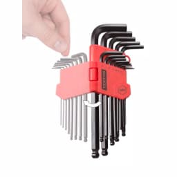 TEKTON 1.27-10 mm Metric Long Arm Ball End Hex Key Wrench Set, 13-Piece thumbnail 5