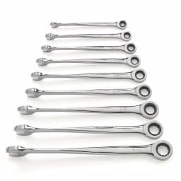 GearWrench 9-Piece SAE X-Beam Ratcheting Wrench Set thumbnail 4