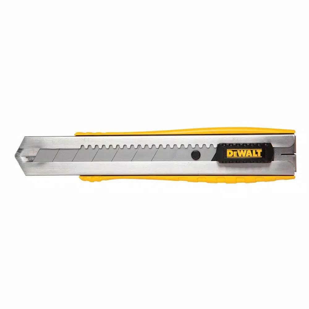 DEWALT 25 mm Metal Body Snap-Off Utility Knife with Ribbed Grip