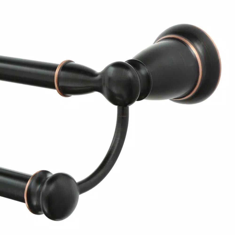 MOEN Banbury 24 in. Double Towel Bar, Mediterranean Bronze